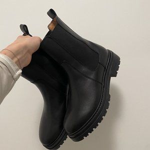 Sezane Lena Low Boots Black